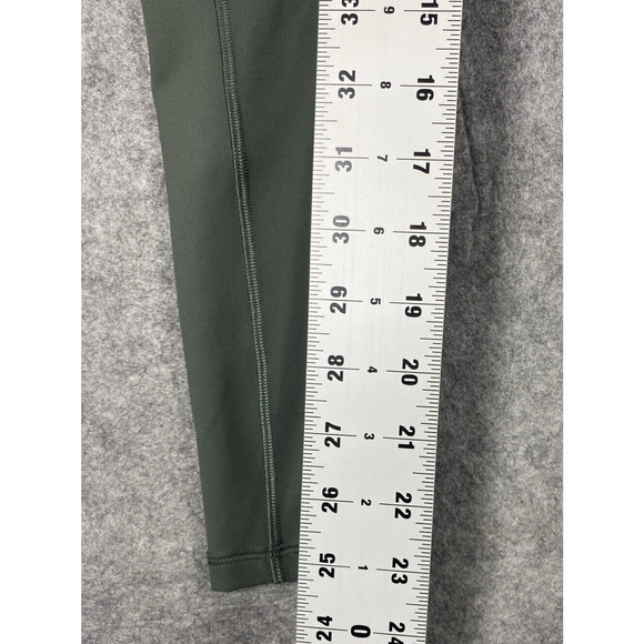 Lululemon Leggings Womens 4 Green Pockets Athleisure Workout Yoga - Picture 5 of 14